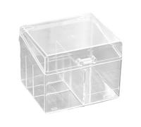 Tmboryuu Simple Design Clear Card Organizers Box Holder Protects Business Cards Collectible Game Cards From Dusts Clear Acrylic Organizers