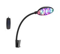 Tmboryuu Small LED Aquariums Clip Light Adjustable Arm for Fishes Tanks Energy Efficient Lighting to Promote Plant Growth Safe Aquariums Light