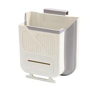 Tmboryuu Space Saving Foldable Waste Basket Wall Mounted Kitchen Trash Can Deeply Square Garbage Bin Open Design for Quick Use Garbage Can