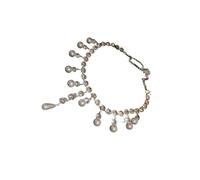 Tmboryuu Sparkling Necklace Simple Necklace Beautiful Pearls Tassels Beaded Suitable For Various Occasion Elegant Pearls Tassels