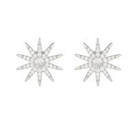 Tmboryuu Sparkling Zircon Earphone Accessories with 8 Point Star Designs & Metal Base Diamante Earphone Decors for FreeClip 1/2 FreeClip Ear Chain Accessory