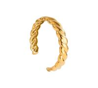 Tmboryuu Stainless Steel Twisted Bangle, Open Ended Adjustable Design for Stackable Jewelry and Use Twisted Braided Open Bangle