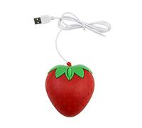 Tmboryuu Strawberry Ergonomic, USB Small Optical Computer | Cute Fruit Strawberry Shape, 3 Button Cartoon Computer, Laptop Computer Girls Gift