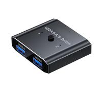 Tmboryuu USB Bidirectional Switcher with 2 Cables for Sharing Gear Between Computers or Connecting 2 Devices to Single Bidirectional Change