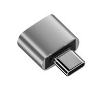 Tmboryuu USB to Type C Adapter for Phone Laptop, Silver USB FEMALE | Metal USB2.0 to Type C Connector Resists and Oxidation for Traditional USB Devices and New Generation