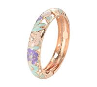 Tmboryuu Vibrant Cultural Statement Bangle for Women Indian African Enameled Jewelry Adjustable Open Bangle Zn Alloy Jewelry Women ' s Fashion African Hawaiian Charm