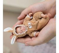 Tmboryuu Waterproof Realistic Baby Dolls 15cm for Kids Bath Play Travel Friendly Sensory Development Reborns Parenting Game Toy Educational Doll