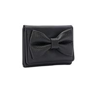 Tmboryuu Womens Wallet with Card Holder Coin Purse Stylish Change Purse Sweet Bows Short PU Leather Wallet for Trave Trifold Stylish Short Pu Leather Change Sweet Bows Card Case