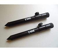 TMC 2 x Aluminium Bank Sticks 15-25 cm's. Rod Rests, Buzz Bar, Alarms. Fishing. 16mm Diameter