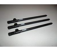 TMC 3 x Aluminium Bank Sticks 25-45 cm's. Rod Rests, Buzz Bar, Alarms. 16mm