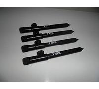 TMC 4 x Aluminium Bank Sticks 15-25 cm's. Rod Rests, Buzz Bar, Alarms. Fishing. 16mm Diameter