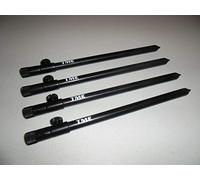 TMC 4 x Aluminium Bank Sticks 25-45 cm's. Rod Rests, Buzz Bar, Alarms. 16mm