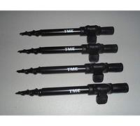 TMC 4 x Fishing Spiral Point Easy Screw Banksticks 15cm-20cm. 16mm diameter, clamp