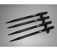 TMC 4 x Fishing Spiral Point Easy Screw Banksticks 25cm-45cm. 16mm diameter, clamp