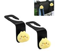 TMCLHXYNF Duck Car Seat Headrest Hook 2 Pack Car Purse Hook Cars Seat Hooks for Headrest Universal for Handbag Bags Drink Grocery Coat Universal Vehicle,Cars Accessories Duck Gifts for Women Men