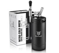 TMCRAFT 128oz Nitro Cold Brew Coffee Maker, Home Brew Coffee Keg with Stainless Steel Stout Creamer Faucet & Pressure Relieving Valve