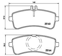 TEXTAR 2516301 Brake pad set