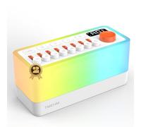 TMEHM White Noise Sleep Sound Machine with 8 Nature Sounds, Portable Bluetooth Speaker, 12 Colors Night Lights, Sleep Timer & Breathing Exercises, for Babies, Kids, and Adults (S660pro Gen 2, L)