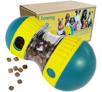 Tmeng Dog Food Puzzle Toys, Adjustable Dog Treat Dispensing Dog Toys, Interactive Chase Slow Feeder for Boredom and Stimulating, IQ Training for Small Medium Large Dogs(Turquoise)