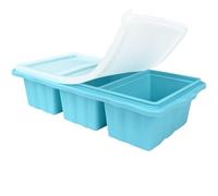 Tmeng Silicone Freezer Molds With Lids,1.5 Cup Silicone Freezer Tray With Lids for Easy Meal Prep Container and Kitchen Storage Solution Perfect for Storing Soup, Sauces, Leftovers and More (1Pack)