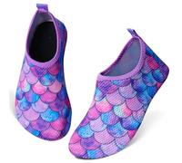 TMEOG Kids Purple Water Shoes Size 12-13, Unisex, Slip-On, Cartoon, Quick Dry, Non-Slip, Beach, Pool, Sea, Snorkeling, Swimming, Gardening, Boating, Diving, Fishing, Surfing, Shower
