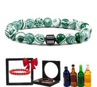 TMFGLERI Glame Anti Alcohol Bracelet,Adjustable GM Bead Sobriety Bracelets to Reduce the Urge to Drink Cravings,Relieve Anxiety and Stress. (C)
