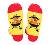 Tmflexe Unisex Cotton 'If U Can I'm Gaming' Socks - Funny Novelty Gamer Gift for Men and Women - Great for Christmas, Yellowred, One Size