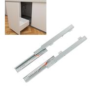 TMGSK Pair Undermount Drawer Slides Bottom Mount Pull Out Shelf Slider Under Mount Drawer Glides Full Extension Soft Close Drawer Runner Shelf Track for Kitchen Face Frame or Frameless Cabinet Drawer