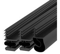 TMH Magnetic Weather Stripping Door Seal for Metal Doors - Kerf Door Seal Kit, 36" x 84" - Black Weather Stripping for Doors.