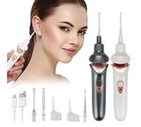 Tmianya Electric Wax Remover Cleaning - Ears Painless Ear Removal Tool Sucker Kids & Adults Cleaner Child Silicone Scoop Vacuum (Black)