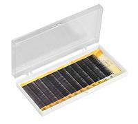 TMISHION 12Pcs False Eyebrow Extensions 3D Light Fiber Fake Eyebrows Black 11mm Natural Effect Enhancer for Women Daily Makeup