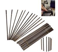 TMISHION Scroll Saw Blades, 144-Piece Set, High Carbon Steel Blades for Wood, Metal, Plastic Cutting, 3 Types, DIY Jewelry Making, Woodworking Tools