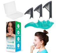 TMJ Relief and TMJ Massager Device by Tilcare - for Jaw Pain & Bruxism | Relief for TMJ pain, teeth grinding and headaches - comes with a trigger point jaw massager tool