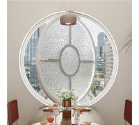 TMKDNNKG 360° Round Flush Mount Shed Window, 360° Rotatable Ventilation Window For Kitchen, Bathroom, Bedroom 40 50 60 70 80 100cm, Airtight Home Decor Window(White-A,60cm)