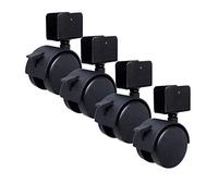 TMKDNNKG Casters 2 Inches Nylon Splint Wheel Universal Wheel Baby Cot Castors Swivel with Brakes Desk Cabinet Caster Wheels Furniture Casters Accessories 4 Pieces
