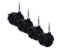 TMKDNNKG Casters 2 Inches Nylon Splint Wheel Universal Wheel Baby Cot Castors Swivel with Brakes Desk Cabinet Caster Wheels Furniture Casters Accessories 4 Pieces