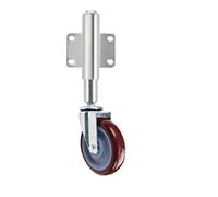 TMKDNNKG Castor Wheels,Sploaded Polyurethanes Gateor,5 inch Heavy Dutyniture Swiveler Wheel,Height Adjustable 30/60Mm,Load Capacity 220Lbs,With 4 Holes Universal Mount Plate/Universal/30Mm