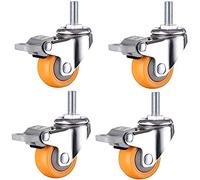 TMKDNNKG Furnitureers with Brake,360 Degree Rotating,Threaded Stemer Wheel M8/M10,For Office Chair,Screws/Brake/32Mm