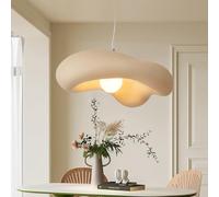 TMKOO Modern Wabi Sabi Pendant Light Creative Unique Hanging Lamp in Cloud Shape E27 Chandelier Adjustable for Dining Room Kitchen Island Indoor Lighting As Home Decor Bracken Brown(60CM)