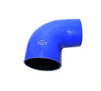 TMKOOL 4-Ply Reinforced High Temperature 3.75''-4'' ID 90 Degree Elbow Reducer Coupler Silicone Hose (BLUE, 3.75''-4'')