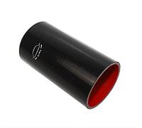 TMKOOL 6" Length 4-Ply Reinforced High Temp 3" ID Straight Coupler Silicone Hose (BLACK, 3'')