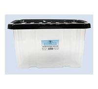 TML 24 Litre Clear Box and Lid TML124, Multi-Colour