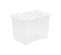 Plastic Storage Box 80 Litres Large - Clear Crystal by Wham