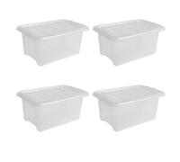 TML Marco Paul 4Pc 14L Plastic Storage Boxes