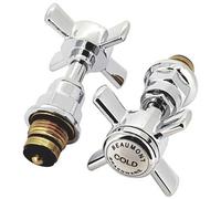 TML Nuie Ultra Hudson Reed Beaumont 1/2" Basin Headwork Valve and Handle Reviver Complete Set Chrome