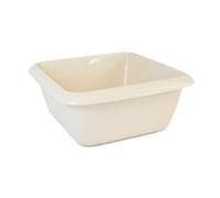 Tml Rectangular Bowl - 8L - Taupe Plastic Multi-Purpose Washing Up Bowl - Kitchen Sink Bowl For Washing Up - Cleaning & Food Prep