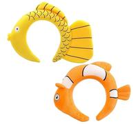 Tmlifehy 2Pcs Vibrant Fish Hat for Under The Sea Costume, Chic Fish Headband Halloween Headband, Extraordinary Fish Headbands Jungle Seafood Costume, Fish Costume Accessories for Girls -Headbands