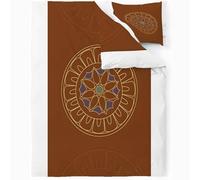 TMMDH Premium Super King Duvet Cover Set 3pc | Extra Deep Pocket | 260x220cm with 2 Matching Pillowcases - Brown