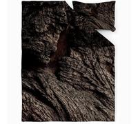 TMMDH Premium Super King Duvet Cover Set 3pc | Extra Deep Pocket | 260x220cm with 2 Matching Pillowcases - Dark Brown