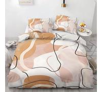 TMMDH Super King Duvet Cover Fashion Bedding Duvet Cover for Aldult with Zipper Closure Soft Comfortable Microfiber Quilt Cover + 2 Pillowcases 50x75 cm(19.7" x 29.5")
